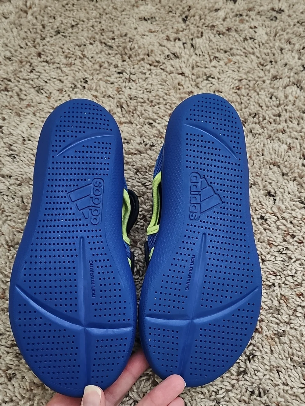 Kids Navy & Neon Green Water Shoes